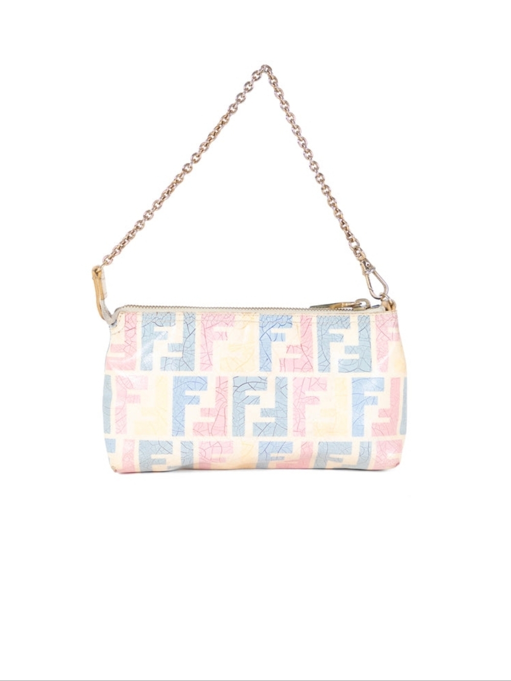 Fendi Zucca Mini Pochette Chain Bag – Vintage FF Monogram